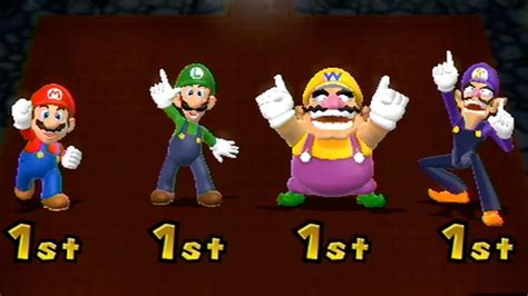 Mario Party 9 Garden Battle Mario Vs Luigi Vs Wario Vs Waluigi