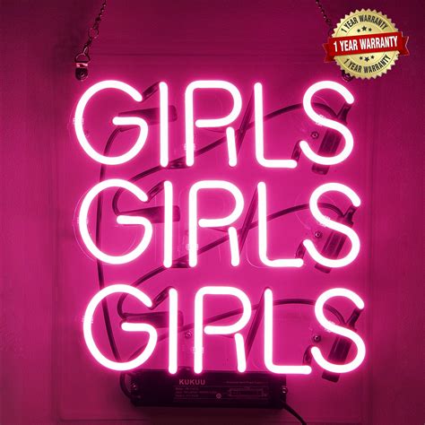 Neon Signs Girl Girls Girls Girls Neon Signs Girl Wall Decor Neon Light Sign Led Sign For