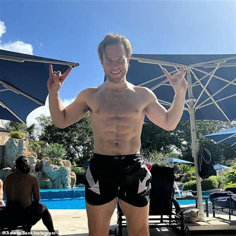 Olly Murs Shows Off His Ripped Physique With Bodybuilder Fiancée Amelia Tank In Barbados Sound