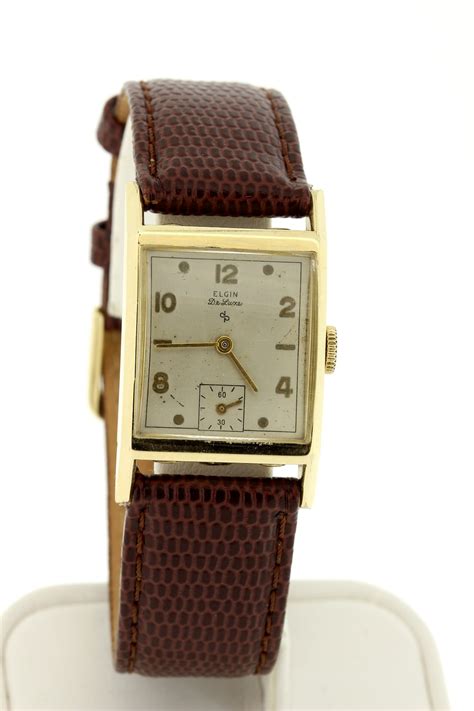 Vintage Elgin Deluxe Wrist Watch 10k Gold Filled 17 Jeweled Etsy