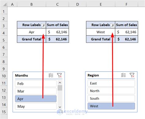Excel Slicer For Multiple Pivot Tables Connection And Usage Exceldemy