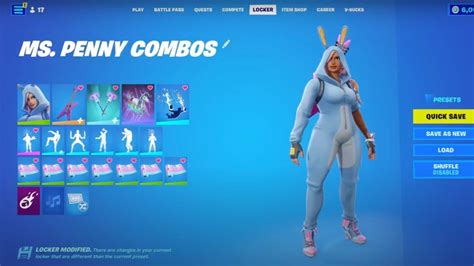 Miss Bunny Penny Fortnite Combos Youtube