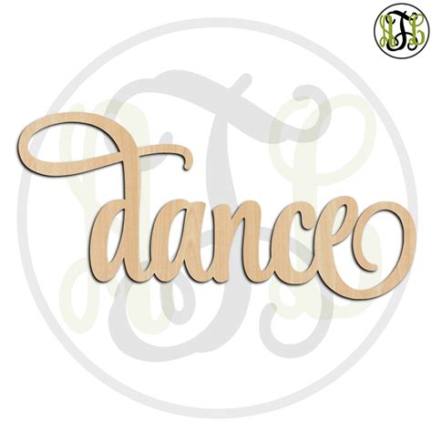 Dance 320013SSt Word Cutout unfinished wood cutout wood | Etsy