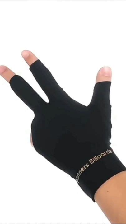 Spandex Snooker Cue Gloves Billiards Left Hand Open Three Finger Gloves