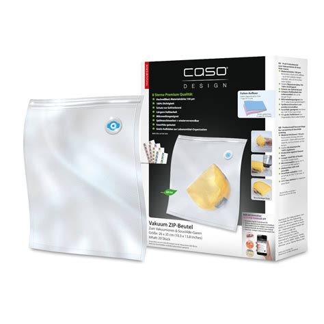 Geeignet zum sicheren verpacken oder zum aufbewahren aller produkte und utensilien. Zip-Beutel CASO Zip-Beutel 26x35cm, 20St. | CASO Design ...