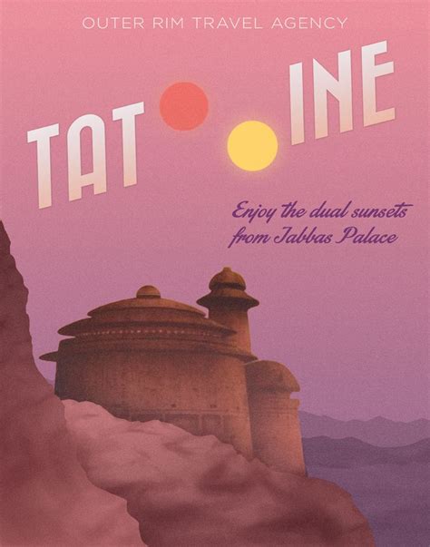 Tatooine Travel Poster I Made Starwars Star Wars Poster Star Wars Art