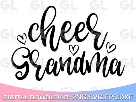 cheer grandma svg cheer svg grandma svg cheer grandma shirt etsy