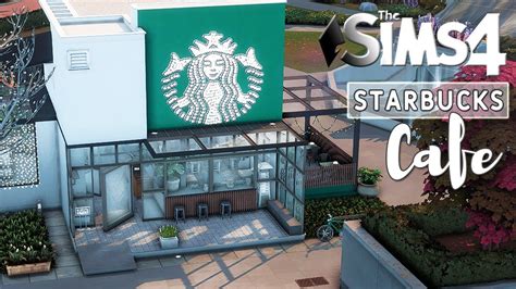 The Sims 4 ☕️ Starbucks Cafe And Restaurant Nocc Stop Motion Build