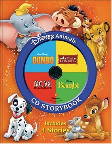 Disney Animals Cd Storybook The Lion King 101 Dalmatians Bambi