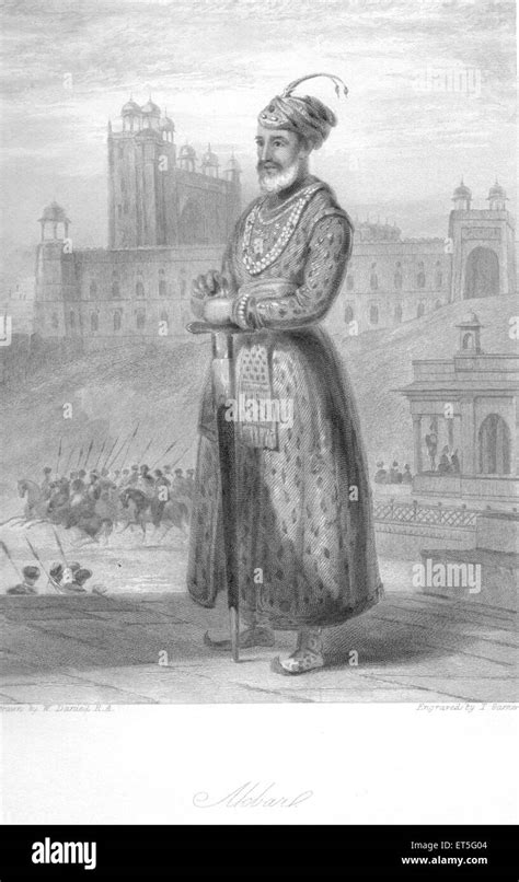 Mughal Emperor Of Delhi Akbar India Stock Photo Alamy