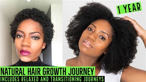 1 Year Natural Hair Journey Includes Relaxed And Transitioning