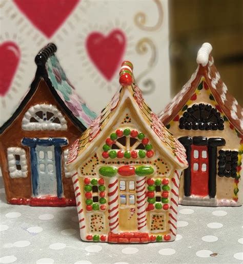 Ceramic Gingerbread Houses Paint Your Own Pottery Great Christmas