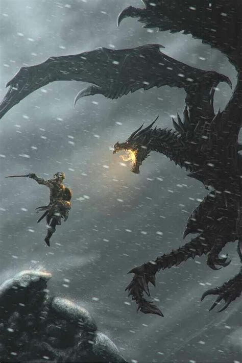 Alduin The World Eater Vs The Dragonborn With Images