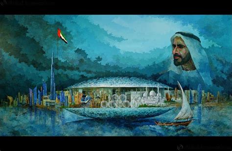 Uae Based Artist Pays Tribute To Hh Sheikh Zayed Through His