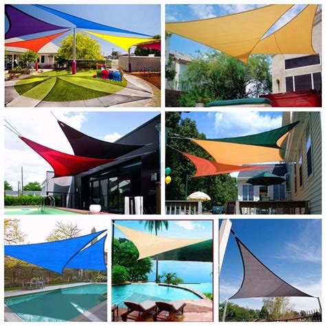 This shade sail looks great in any backyard and features a classic traditional design that fits in well with any existing shade sails and other backyard canopy elements, too. Sun Shade Sail Garden Patio Sunscreen Awning Canopy Screen ...