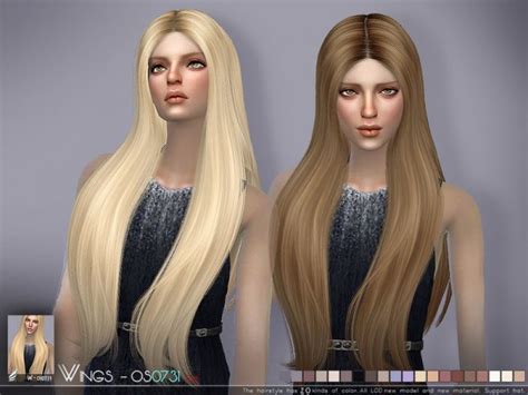 The Sims Resource Wings Os0731 Hair Sims 4 Hairs
