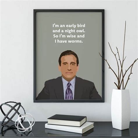 Im An Early Bird And A Night Owl Funny The Office Etsy Michael