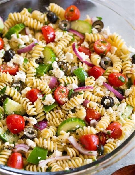 Before draining the pasta, reserve 1/4 cup of the cooking liquid. Greek Orzo Salad With Feta - Cooking Classy | Greek salad ...