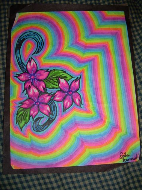 Trippy Highlighter Sharpie Sketch Oo 2010 By Pyroashes On