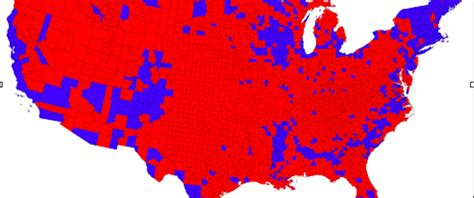 Map Of Red And Blue States 2016 Election