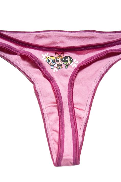 S Y K Powerpuff Girls Pink Thong G String Panties Lingerie Etsy