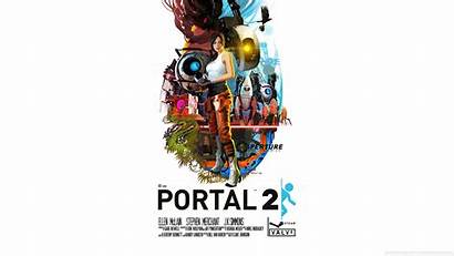 Portal Chell Poster Wallpapers Tablet Desktop Background