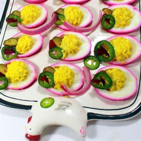 52 Ways To Cook Pickled Beets And Peppers Deviled Eggs