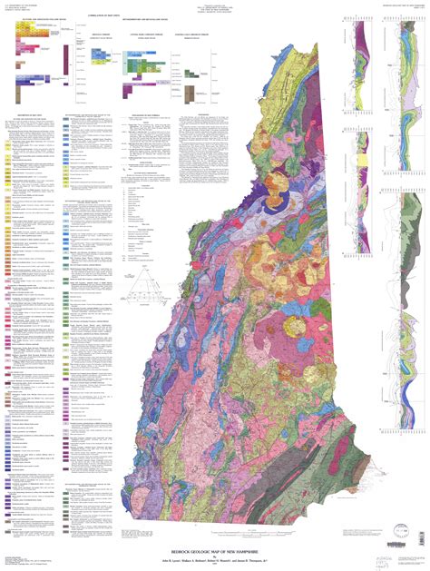 1997 Usgs Geological Map Of New Hampshire 6113x8124 R