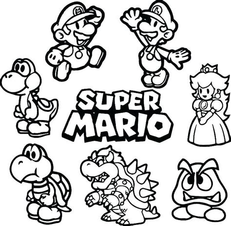 Free mario brothers coloring pages for you to color online, or print out and use crayons, markers, and paints. Pin on Video Game Coloring Pages