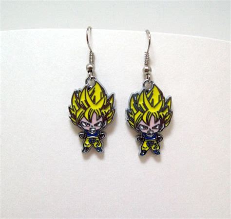 Fans argued endlessly about whether or not these were real. Dragon ball Z dragon ball DBZ Goku earrings by ...