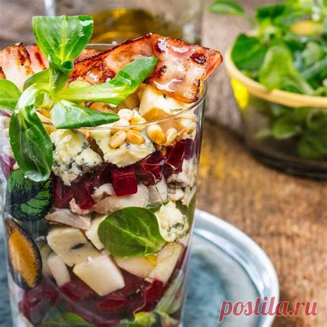 Кулинарные рецепты - Салат с уткой, свеклой, грушей и сыром - с фото и ...