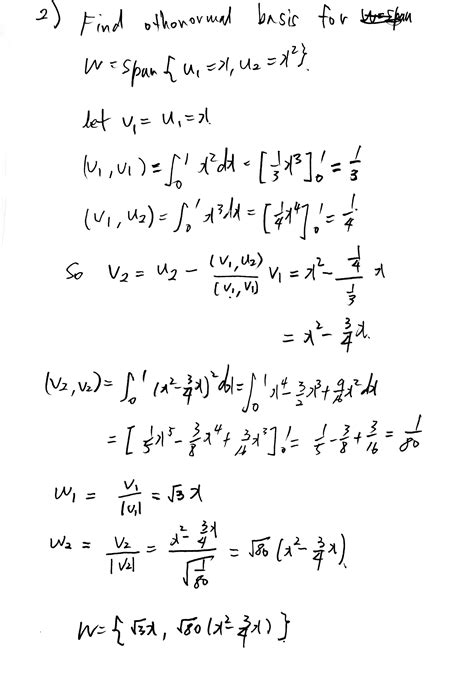 linear algebra - Finding orthonormal basis. Is there error on textbook