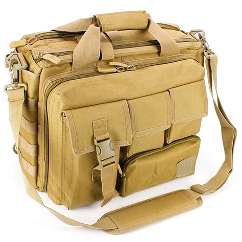 Ges Ges Multifunction Mens Outdoor Tactical Nylon Shoulder Laptop