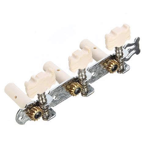 Syds 2x Classic Guitar String Tuning Pegs Tuners White Machine Heads