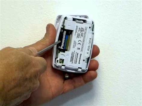 Less expensive to purchase than a wireless motion detector. Replacing Wireless Motion Detector Battery - YouTube