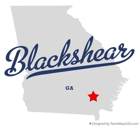 Map Of Blackshear Ga Georgia