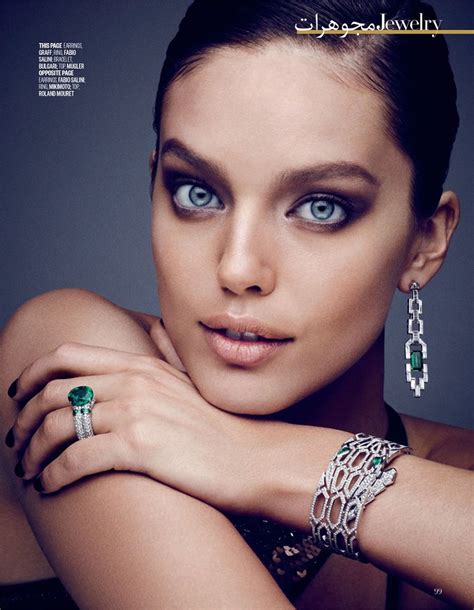 Emily Didonato Sparkles In Precious Gems For Vogue Arabia Fashion