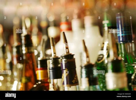 Liquor Bottles Behind Bar Hi Res Stock Photography And Images Alamy