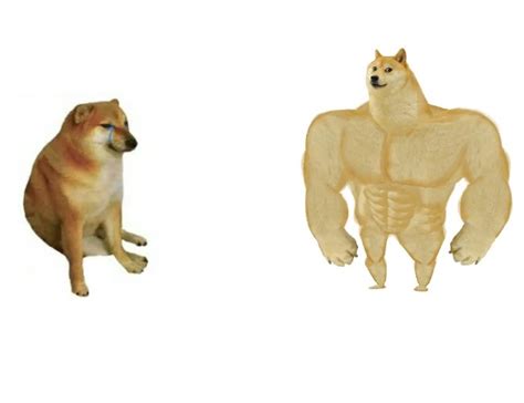 Cheems Vs Buff Doge Blank Template Imgflip