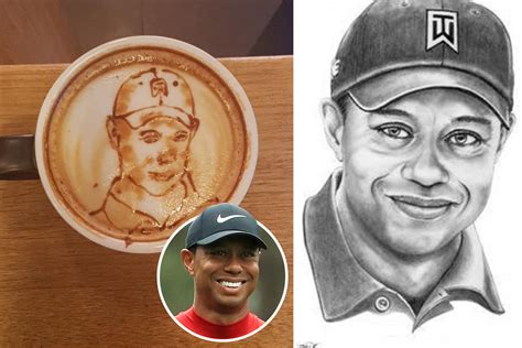 Tiger Woods Immortalised In Cup Of Coffee After Incredible Masters 2019