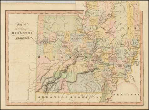 Map Of The States Of Missouri And Illinois Barry Lawrence Ruderman