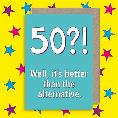 Funny 50th Birthday Card Happy 50th Birthday Card Friend Etsy Uk