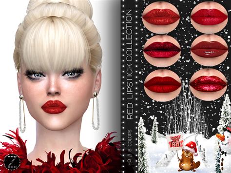 The Sims Resource Red Lipstick Collection Z33