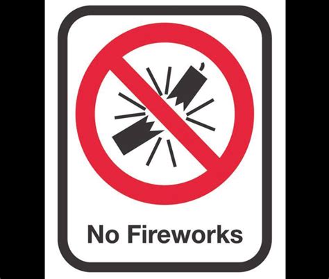Reminder Fireworks Banned