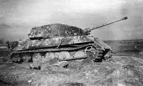 Knocked Out Tiger Ii From Schwere Panzer Abteilung 505 Poland October