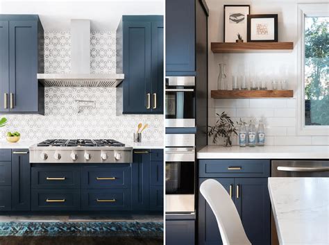 Home kitchen design new kitchen blue kitchen cabinets kitchen cabinetry kitchen interior home remodeling kitchen remodel kitchen renovation. Blue is the New Black {Hot Trend} | Navy blue kitchen ...