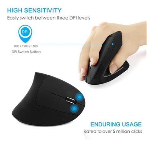 Buy Wireless Ergonomic Mouse 24ghz Game Ergonomic Design Vertical
