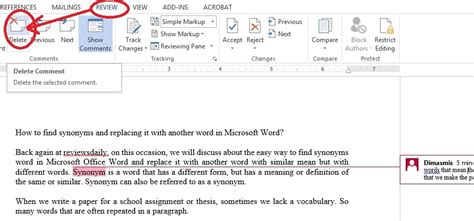How To Create Remove Delete Comment In Microsoft Word Reviews Daily