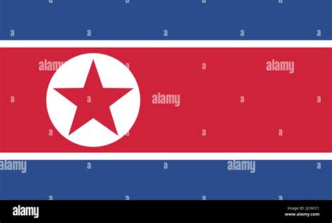 Flag Of North Korea Vector Stock Vector Image And Art Alamy