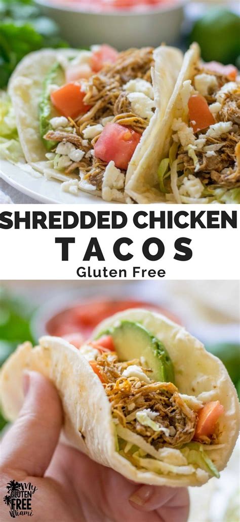 How to make shredded chicken tacos in the instant pot: Gluten Free Mexican Shredded Chicken Tacos | Recipe in ...